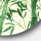 Designart - Bamboo Branches In The Forest I - Tropical Metal Circle Wall Art